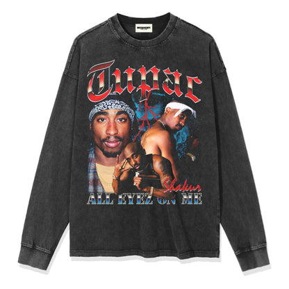 G.Z 邁阿密南岸✥𝔾𝕣𝕠𝕦𝕟𝕕ℤ𝕖𝕣𝕠®✥２０２4南裝大佬/美式嘻哈Tupac寬鬆厚磅數純棉男女中性T-Shirt上衣