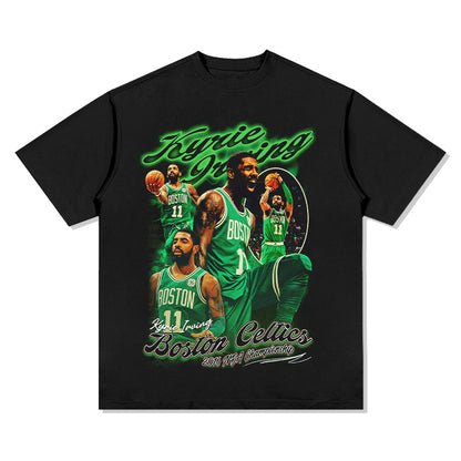 GZ Miami South Shore✥𝔾𝕣𝕠𝕦𝕟𝕕ℤ𝕖𝕣𝕠®✥2023 South suit big guy/super thick pound-American vintage casual Kyrie Irving heavyweight neutral short-sleeved T-Shirt 