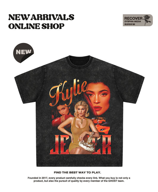 G.Z 邁阿密南岸✥𝔾𝕣𝕠𝕦𝕟𝕕ℤ𝕖𝕣𝕠®✥２０２4南裝大佬/美式嘻哈Kylie寬鬆厚磅數純棉男女中性T-Shirt上衣