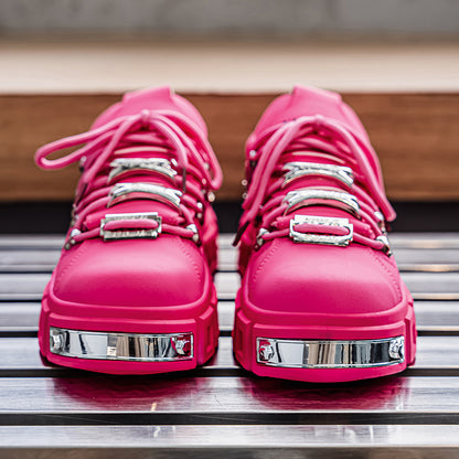 𝔾𝕣𝕠𝕦𝕟𝕕ℤ𝕖𝕣𝕠®－Flexing－shoes✥25-26✥美式秋冬新款復厚底低筒龐克戰靴休閒鞋6165