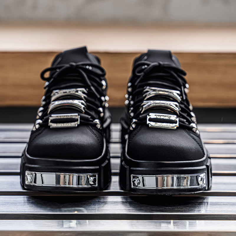 𝔾𝕣𝕠𝕦𝕟𝕕ℤ𝕖𝕣𝕠®－Flexing－shoes✥25-26✥美式秋冬新款復厚底低筒龐克戰靴休閒鞋6165