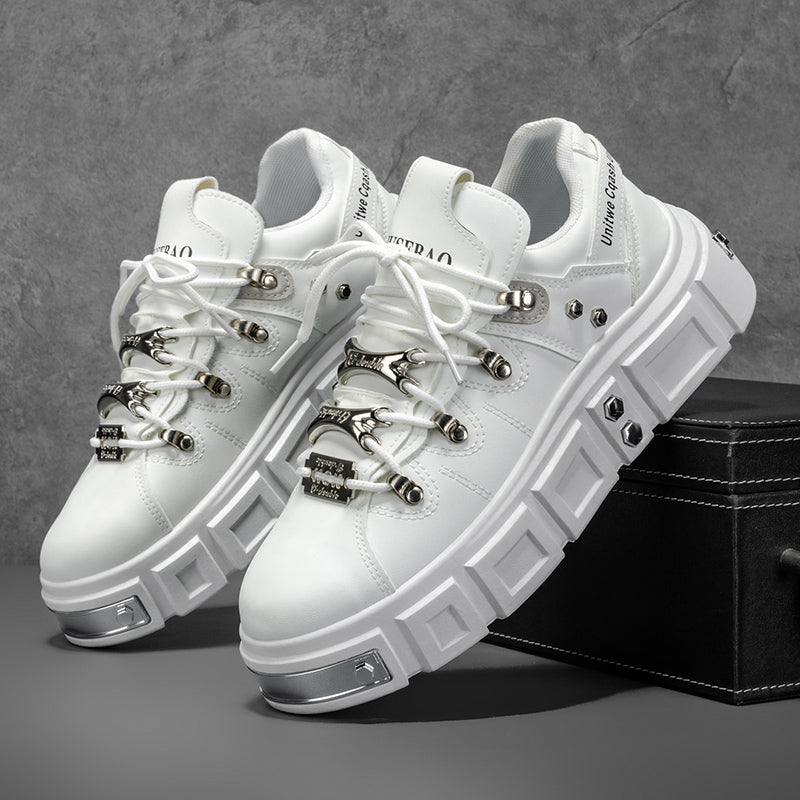 𝔾𝕣𝕠𝕦𝕟𝕕ℤ𝕖𝕣𝕠®－Flexing－shoes✥25-26✥美式秋冬新款復厚底低筒龐克戰靴休閒鞋6165