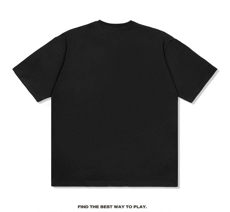 G.Z 邁阿密南岸✥𝔾𝕣𝕠𝕦𝕟𝕕ℤ𝕖𝕣𝕠®✥２０２３南裝大佬/超厚磅-美式休閒XXX Tentacion重磅數中性短袖T-Shirt