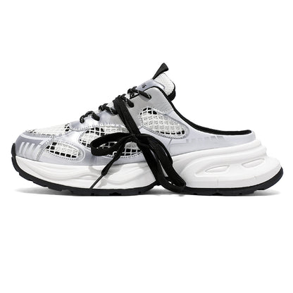 𝔾𝕣𝕠𝕦𝕟𝕕ℤ𝕖𝕣𝕠®－Flexing－shoes✥2025✥美式夏季新款透氣舒適包頭懶人拖鞋老爹鞋X5556