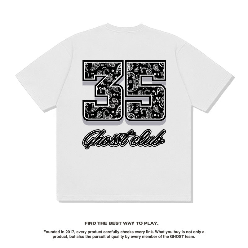 G.Z 邁阿密南岸✥𝔾𝕣𝕠𝕦𝕟𝕕ℤ𝕖𝕣𝕠®✥２０２4南裝大佬/美式嘻哈變形蟲文字寬鬆厚磅數純棉男女中性T-Shirt上衣