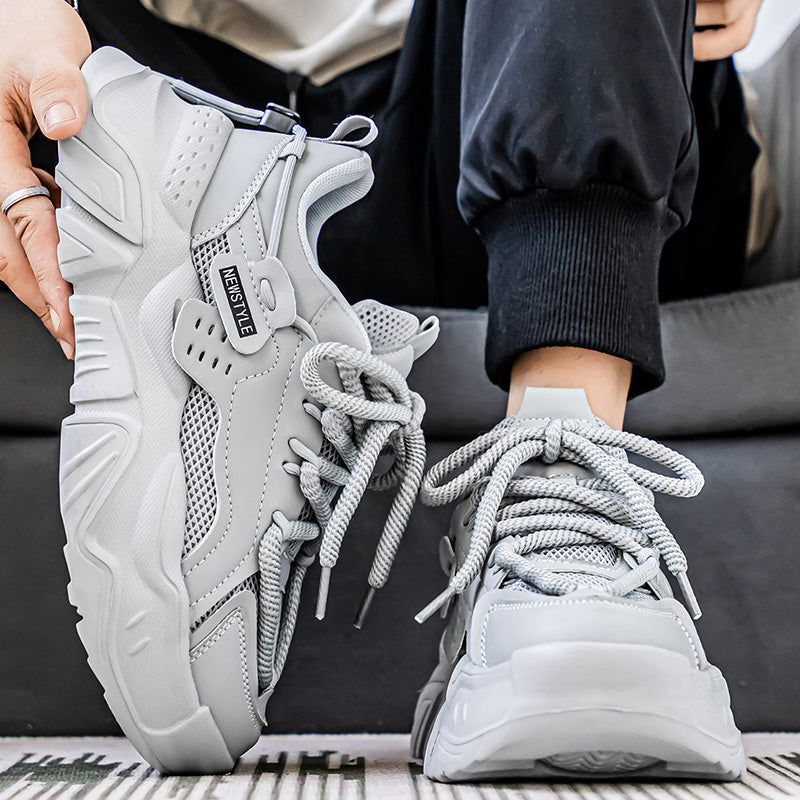 𝔾𝕣𝕠𝕦𝕟𝕕ℤ𝕖𝕣𝕠®－Flexing－shoes✥25-26✥美式秋冬新款復古3.0厚底增高運動老爹鞋N8510