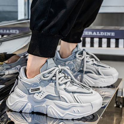 𝔾𝕣𝕠𝕦𝕟𝕕ℤ𝕖𝕣𝕠®－Flexing－shoes✥25-26✥美式秋冬新款復古3.0厚底增高運動老爹鞋N8510