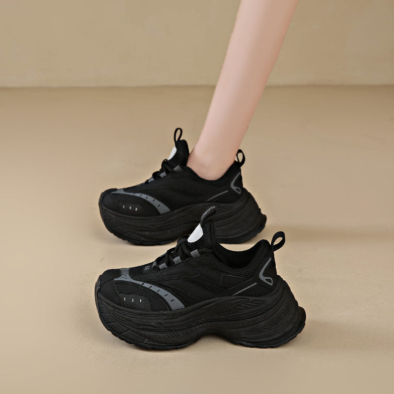 𝔾𝕣𝕠𝕦𝕟𝕕ℤ𝕖𝕣𝕠®－Flexing－shoes✥2024✥美式早秋新款超激高女款增高6cmUp老爹走路鞋(35-40號)9616