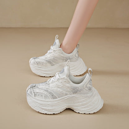 𝔾𝕣𝕠𝕦𝕟𝕕ℤ𝕖𝕣𝕠®－Flexing－shoes✥2024✥美式早秋新款超激高女款增高6cmUp老爹走路鞋(35-40號)9616