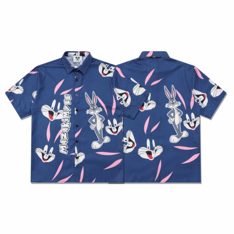 G.Z 邁阿密南岸✥𝔾𝕣𝕠𝕦𝕟𝕕ℤ𝕖𝕣𝕠®✥２０２３南裝大佬/美式休閒八哥寶寶寬鬆開領襯衫
