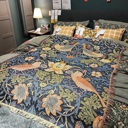 𝔾𝕣𝕠𝕦𝕟𝕕ℤ𝕖𝕣𝕠®－Flexing－居家✥2024✥美式家居生活室內裝飾萬花飛鳥毛毯空調毯掛毯