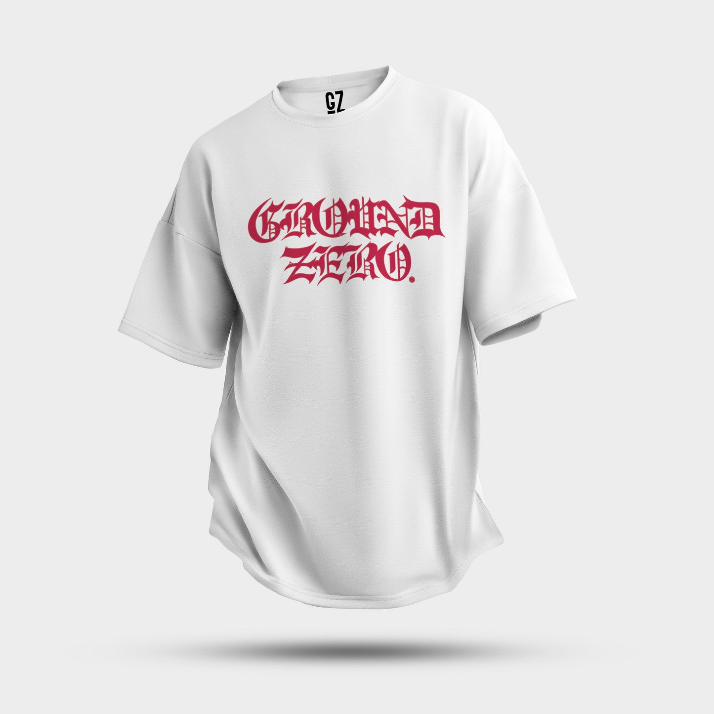 GZ LA West Bank 2023【✟Pure Love West Bank✟】Ground Zero Classic Gothic Font Logo Pure Cotton T-Shirt