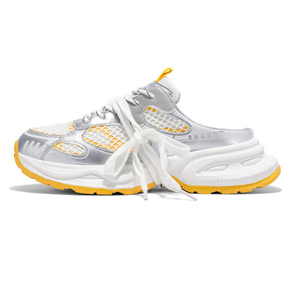 𝔾𝕣𝕠𝕦𝕟𝕕ℤ𝕖𝕣𝕠®－Flexing－shoes✥2025✥美式夏季新款透氣舒適包頭懶人拖鞋老爹鞋X5556