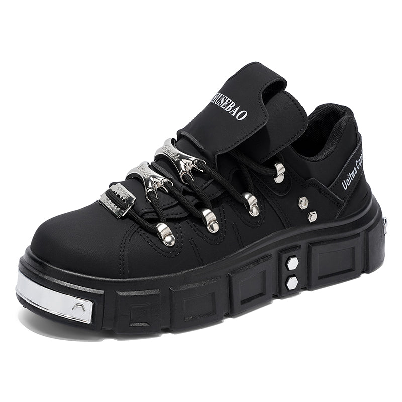 𝔾𝕣𝕠𝕦𝕟𝕕ℤ𝕖𝕣𝕠®－Flexing－shoes✥25-26✥美式秋冬新款復厚底低筒龐克戰靴休閒鞋6165