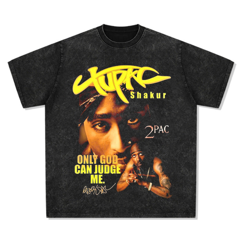 G.Z 邁阿密南岸✥𝔾𝕣𝕠𝕦𝕟𝕕ℤ𝕖𝕣𝕠®✥２０２4南裝大佬/美式嘻哈2-PAC寬鬆厚磅數純棉男女中性T-Shirt上衣