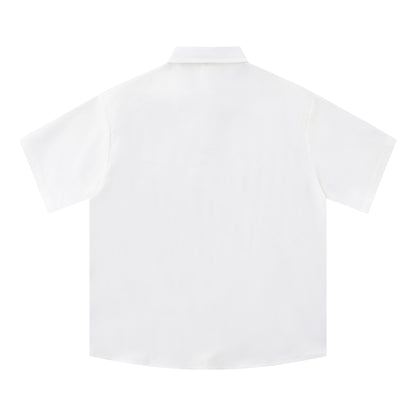 G.Z 邁阿密南岸✥𝔾𝕣𝕠𝕦𝕟𝕕ℤ𝕖𝕣𝕠®✥２０２4南裝大佬/美式嘻哈休閒惡魔的晚餐男女中性短袖襯衫