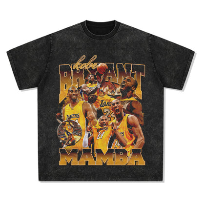 G.Z 邁阿密南岸✥𝔾𝕣𝕠𝕦𝕟𝕕ℤ𝕖𝕣𝕠®✥２０２4南裝大佬/美式嘻哈科比布萊恩寬鬆厚磅數純棉男女中性T-Shirt上衣