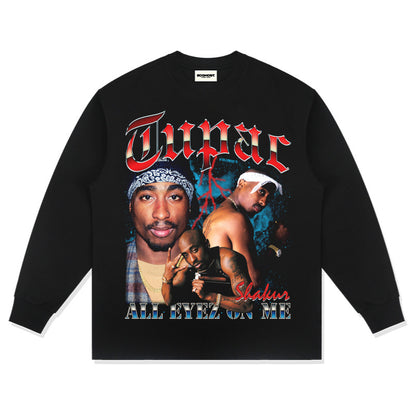 G.Z 邁阿密南岸✥𝔾𝕣𝕠𝕦𝕟𝕕ℤ𝕖𝕣𝕠®✥２０２4南裝大佬/美式嘻哈Tupac寬鬆厚磅數純棉男女中性T-Shirt上衣