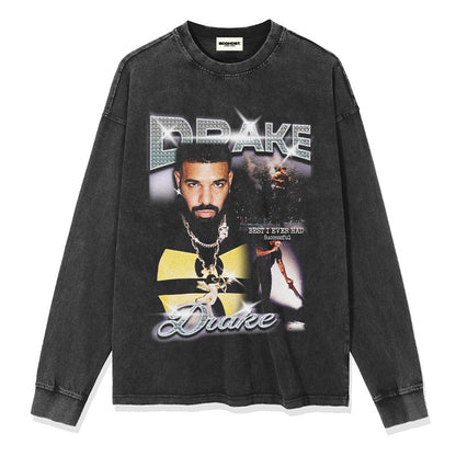 G.Z 邁阿密南岸✥𝔾𝕣𝕠𝕦𝕟𝕕ℤ𝕖𝕣𝕠®✥２０２4南裝大佬/美式嘻哈Drake寬鬆厚磅數純棉男女中性T-Shirt上衣