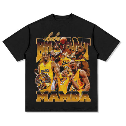 G.Z 邁阿密南岸✥𝔾𝕣𝕠𝕦𝕟𝕕ℤ𝕖𝕣𝕠®✥２０２4南裝大佬/美式嘻哈科比布萊恩寬鬆厚磅數純棉男女中性T-Shirt上衣
