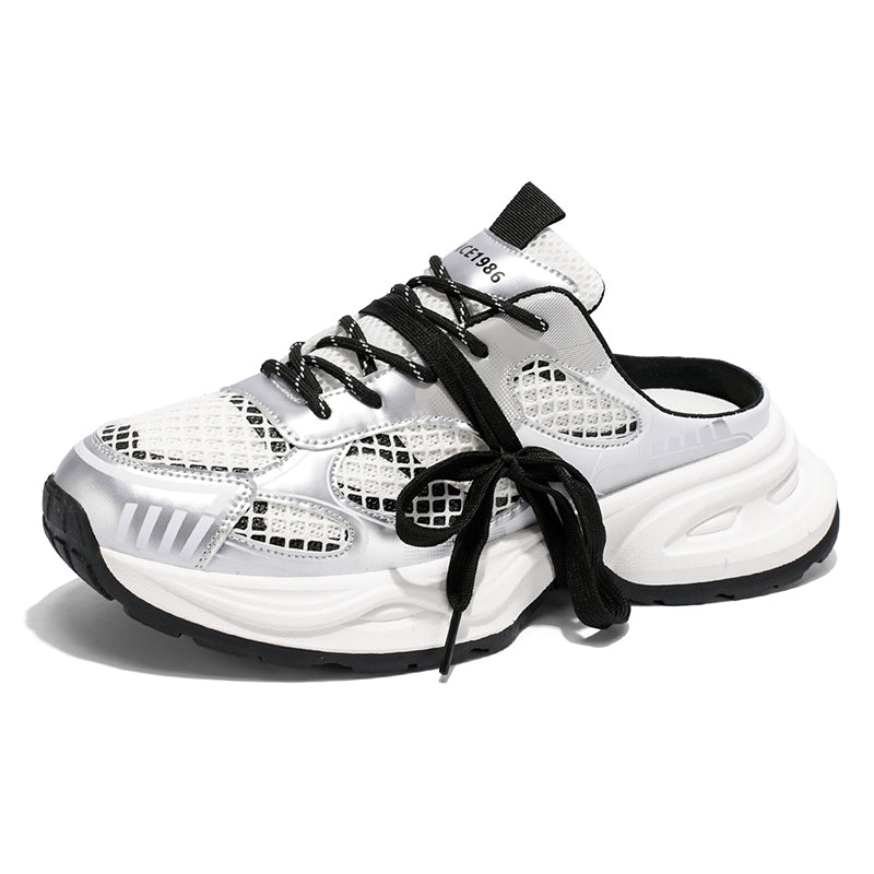 𝔾𝕣𝕠𝕦𝕟𝕕ℤ𝕖𝕣𝕠®－Flexing－shoes✥2025✥美式夏季新款透氣舒適包頭懶人拖鞋老爹鞋X5556