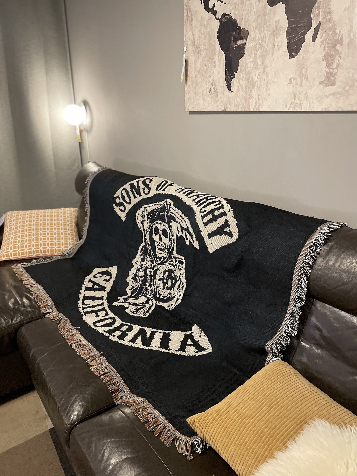 𝔾𝕣𝕠𝕦𝕟𝕕ℤ𝕖𝕣𝕠®－Flexing－居家✥2024✥美式家居生活室內裝飾骷髏死神毛毯空調毯掛毯