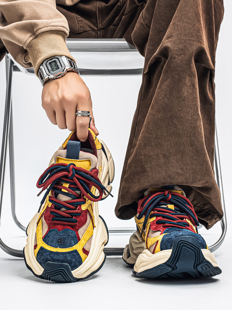 𝔾𝕣𝕠𝕦𝕟𝕕ℤ𝕖𝕣𝕠®－Flexing－shoes✥25-26✥美式新款麂皮冬季增高加厚休閒老爹鞋C5589