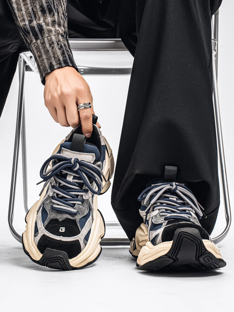 𝔾𝕣𝕠𝕦𝕟𝕕ℤ𝕖𝕣𝕠®－Flexing－shoes✥25-26✥美式新款麂皮冬季增高加厚休閒老爹鞋C5589