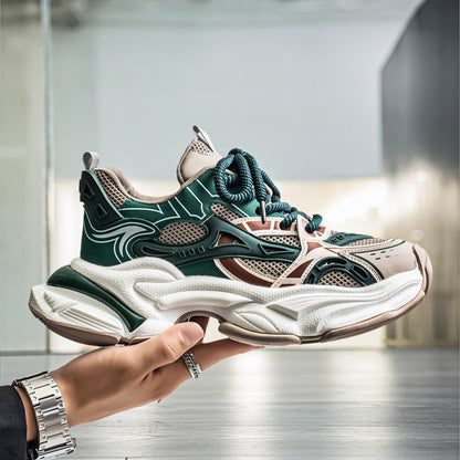 𝔾𝕣𝕠𝕦𝕟𝕕ℤ𝕖𝕣𝕠®－Flexing－shoes✥25-26✥美式新款復古增高潮加厚休閒老爹鞋C5585