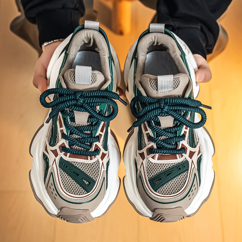 𝔾𝕣𝕠𝕦𝕟𝕕ℤ𝕖𝕣𝕠®－Flexing－shoes✥25-26✥美式新款復古增高潮加厚休閒老爹鞋C5585