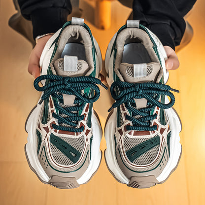 𝔾𝕣𝕠𝕦𝕟𝕕ℤ𝕖𝕣𝕠®－Flexing－shoes✥25-26✥美式新款復古增高潮加厚休閒老爹鞋C5585