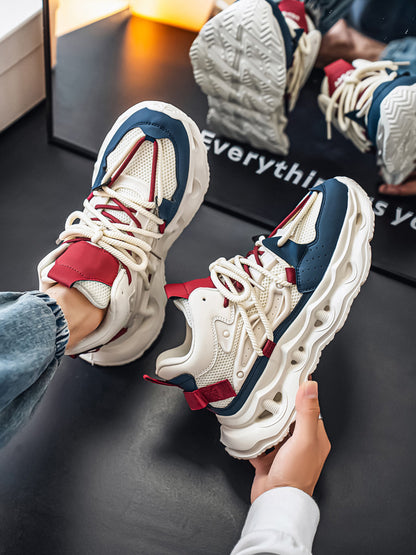 𝔾𝕣𝕠𝕦𝕟𝕕ℤ𝕖𝕣𝕠®－Flexing－shoes✥25-26✥美式秋冬新款復古2.0中筒厚底增高運動老爹鞋N8562