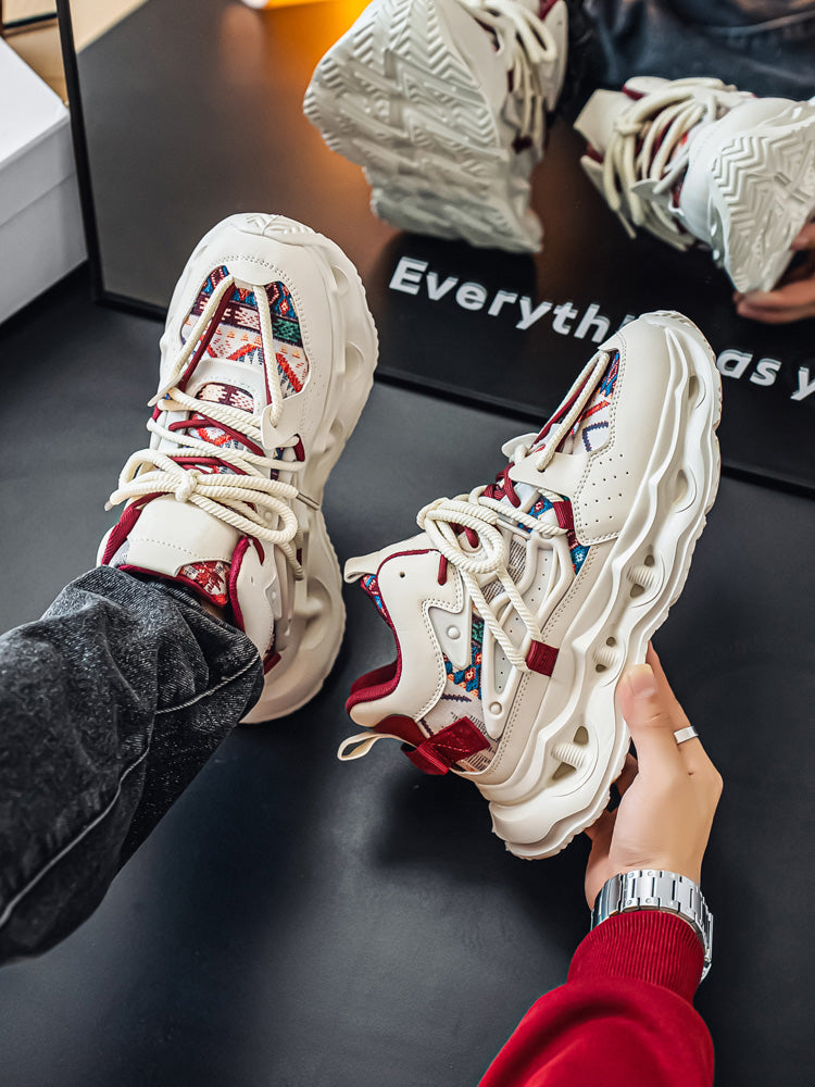 𝔾𝕣𝕠𝕦𝕟𝕕ℤ𝕖𝕣𝕠®－Flexing－shoes✥25-26✥美式秋冬新款復古2.0中筒厚底增高運動老爹鞋N8562