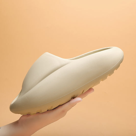 𝔾𝕣𝕠𝕦𝕟𝕕ℤ𝕖𝕣𝕠®－Flexing－shoes✥2025✥美式休閒增高6cm加厚室內外防滑雲朵麻糬拖鞋