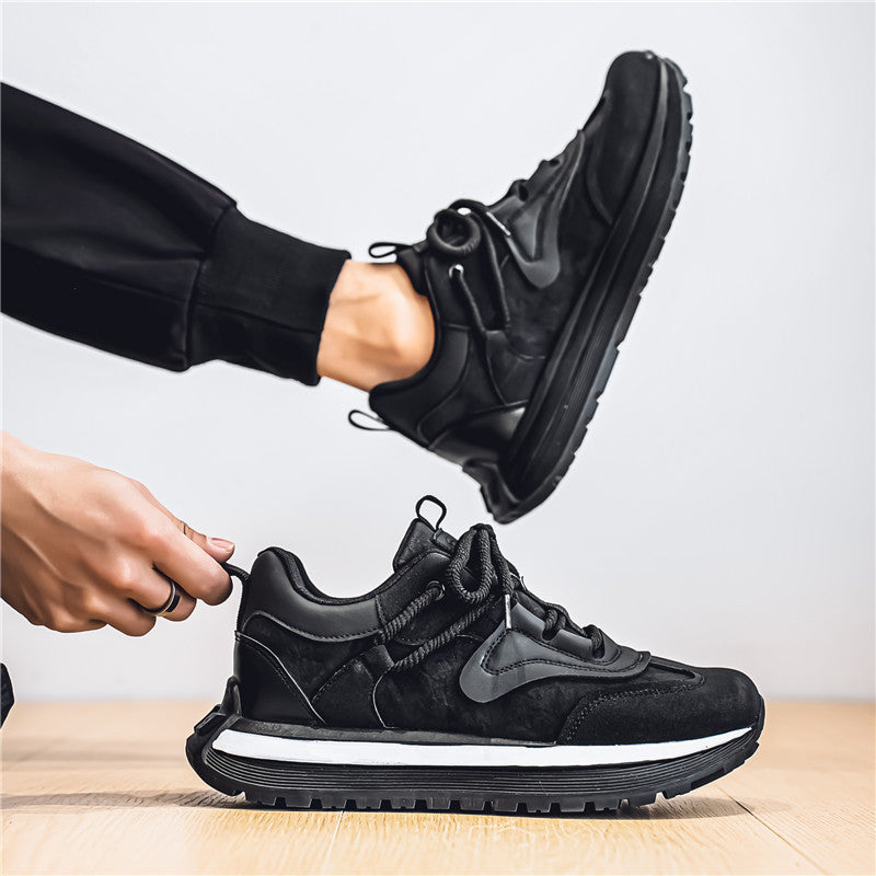 𝔾𝕣𝕠𝕦𝕟𝕕ℤ𝕖𝕣𝕠®－Flexing－shoes✥2025✥美式新款混搭麂皮增高男女中性休閒老爹鞋M613