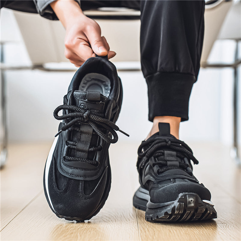 𝔾𝕣𝕠𝕦𝕟𝕕ℤ𝕖𝕣𝕠®－Flexing－shoes✥2025✥美式新款混搭麂皮增高男女中性休閒老爹鞋M613