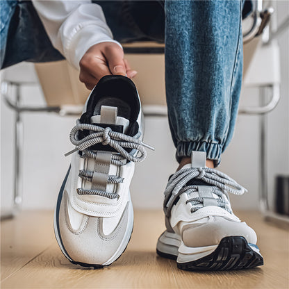 𝔾𝕣𝕠𝕦𝕟𝕕ℤ𝕖𝕣𝕠®－Flexing－shoes✥2025✥美式新款混搭麂皮增高男女中性休閒老爹鞋M613