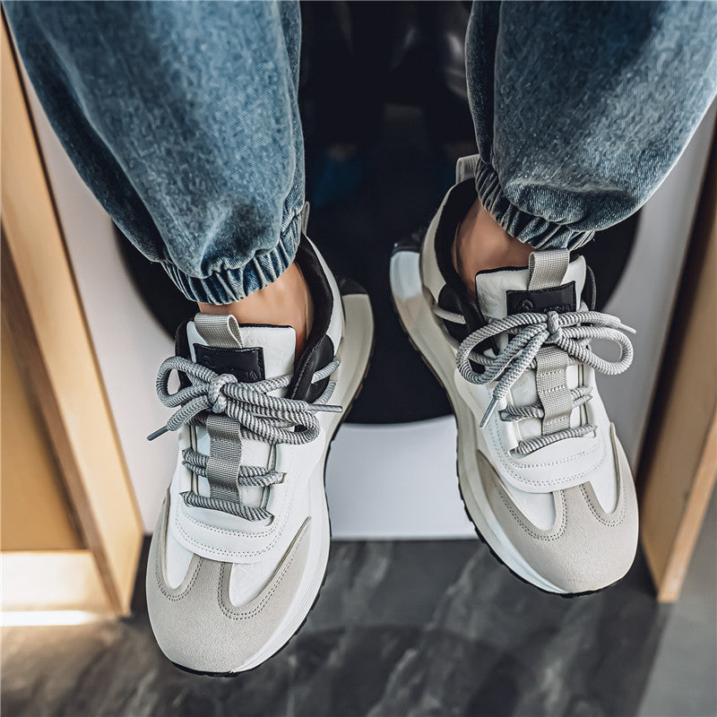 𝔾𝕣𝕠𝕦𝕟𝕕ℤ𝕖𝕣𝕠®－Flexing－shoes✥2025✥美式新款混搭麂皮增高男女中性休閒老爹鞋M613