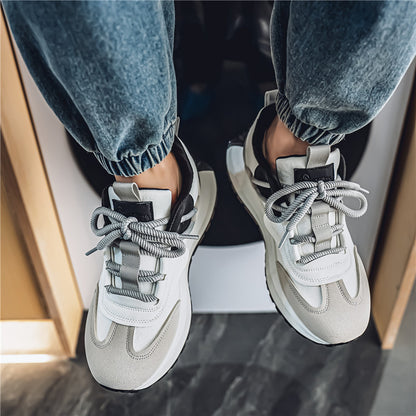 𝔾𝕣𝕠𝕦𝕟𝕕ℤ𝕖𝕣𝕠®－Flexing－shoes✥2025✥美式新款混搭麂皮增高男女中性休閒老爹鞋M613