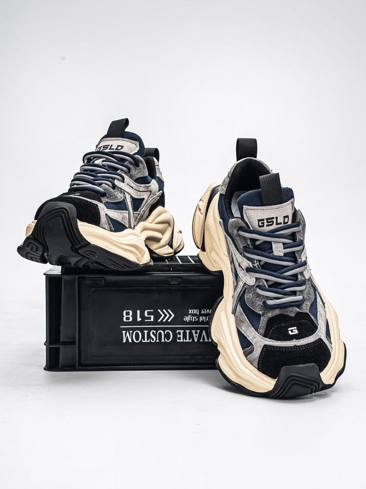 𝔾𝕣𝕠𝕦𝕟𝕕ℤ𝕖𝕣𝕠®－Flexing－shoes✥25-26✥美式新款麂皮冬季增高加厚休閒老爹鞋C5589