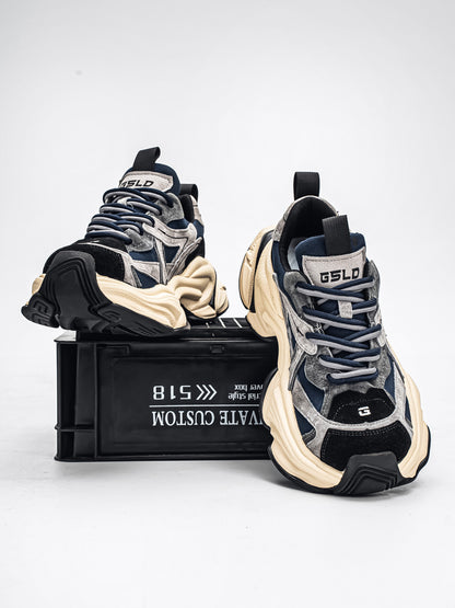 𝔾𝕣𝕠𝕦𝕟𝕕ℤ𝕖𝕣𝕠®－Flexing－shoes✥25-26✥美式新款麂皮冬季增高加厚休閒老爹鞋C5589