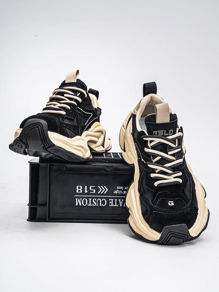 𝔾𝕣𝕠𝕦𝕟𝕕ℤ𝕖𝕣𝕠®－Flexing－shoes✥25-26✥美式新款麂皮冬季增高加厚休閒老爹鞋C5589