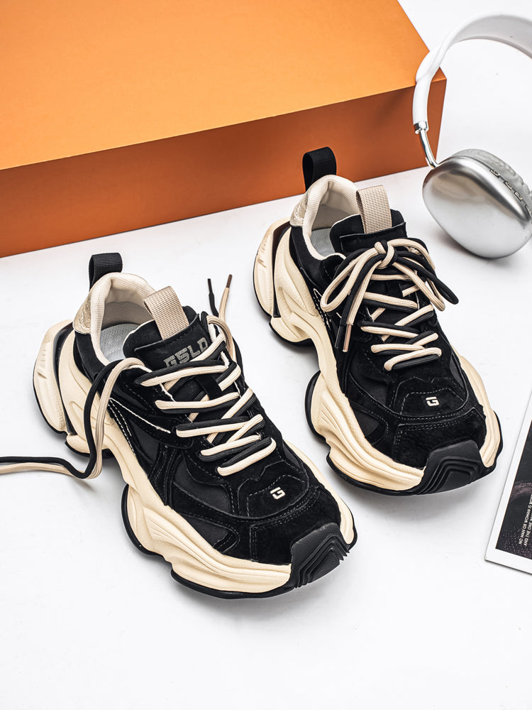 𝔾𝕣𝕠𝕦𝕟𝕕ℤ𝕖𝕣𝕠®－Flexing－shoes✥25-26✥美式新款麂皮冬季增高加厚休閒老爹鞋C5589