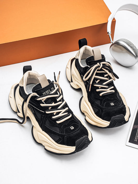 𝔾𝕣𝕠𝕦𝕟𝕕ℤ𝕖𝕣𝕠®－Flexing－shoes✥25-26✥美式新款麂皮冬季增高加厚休閒老爹鞋C5589