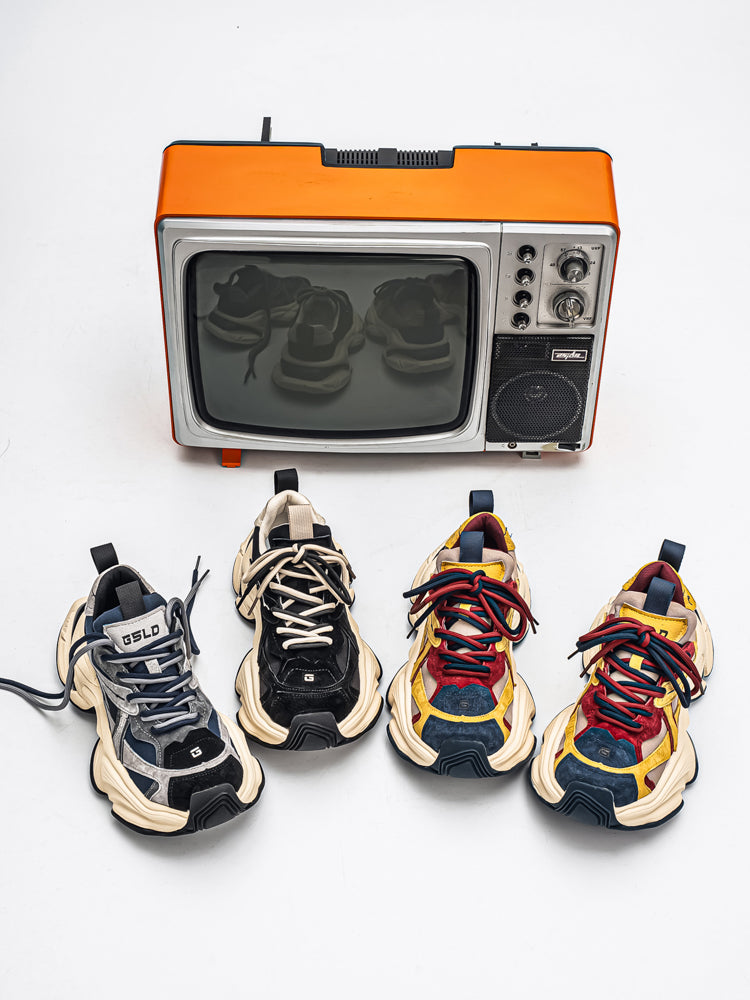 𝔾𝕣𝕠𝕦𝕟𝕕ℤ𝕖𝕣𝕠®－Flexing－shoes✥25-26✥美式新款麂皮冬季增高加厚休閒老爹鞋C5589