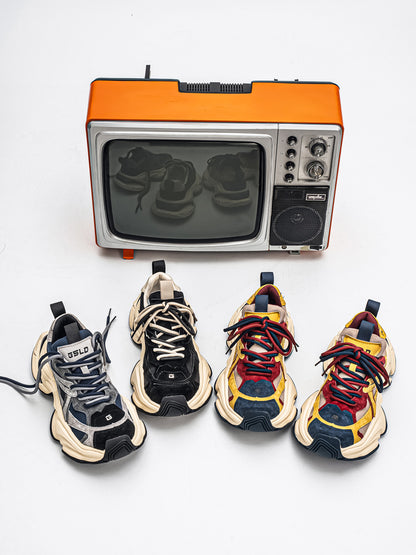 𝔾𝕣𝕠𝕦𝕟𝕕ℤ𝕖𝕣𝕠®－Flexing－shoes✥25-26✥美式新款麂皮冬季增高加厚休閒老爹鞋C5589