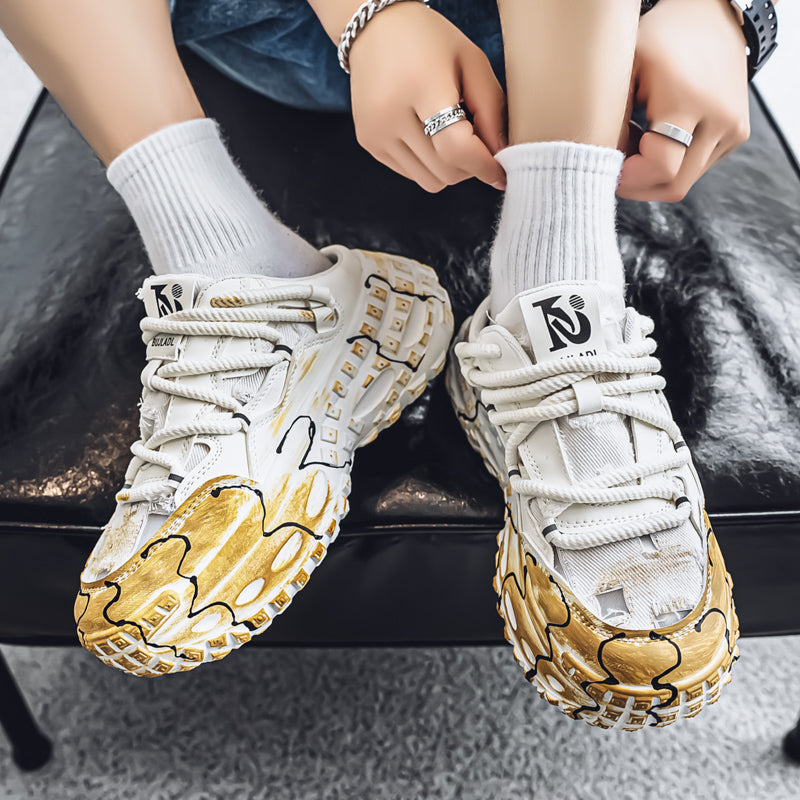 𝔾𝕣𝕠𝕦𝕟𝕕ℤ𝕖𝕣𝕠®－Flexing－shoes✥(現貨特價)✥美式新款炫彩水波紋輪胎底包頭懶人拖鞋C178