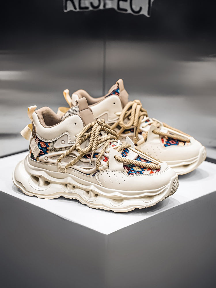 𝔾𝕣𝕠𝕦𝕟𝕕ℤ𝕖𝕣𝕠®－Flexing－shoes✥25-26✥美式秋冬新款復古2.0中筒厚底增高運動老爹鞋N8562