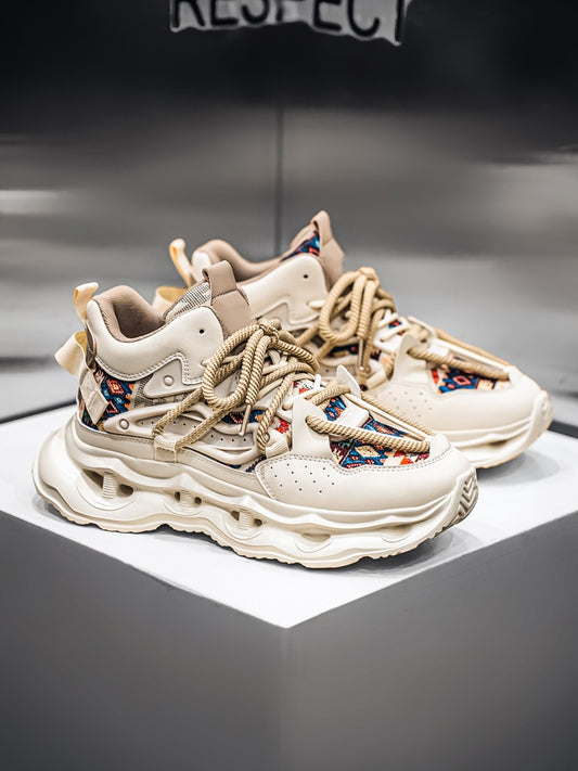 𝔾𝕣𝕠𝕦𝕟𝕕ℤ𝕖𝕣𝕠®－Flexing－shoes✥25-26✥美式秋冬新款復古2.0中筒厚底增高運動老爹鞋N8562