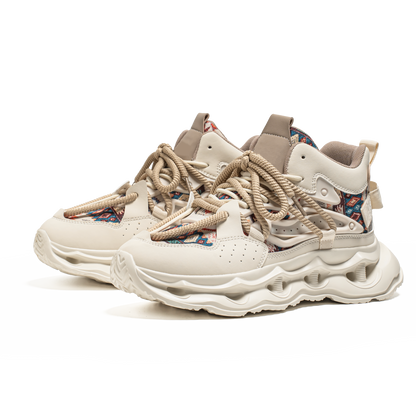 𝔾𝕣𝕠𝕦𝕟𝕕ℤ𝕖𝕣𝕠®－Flexing－shoes✥25-26✥美式秋冬新款復古2.0中筒厚底增高運動老爹鞋N8562